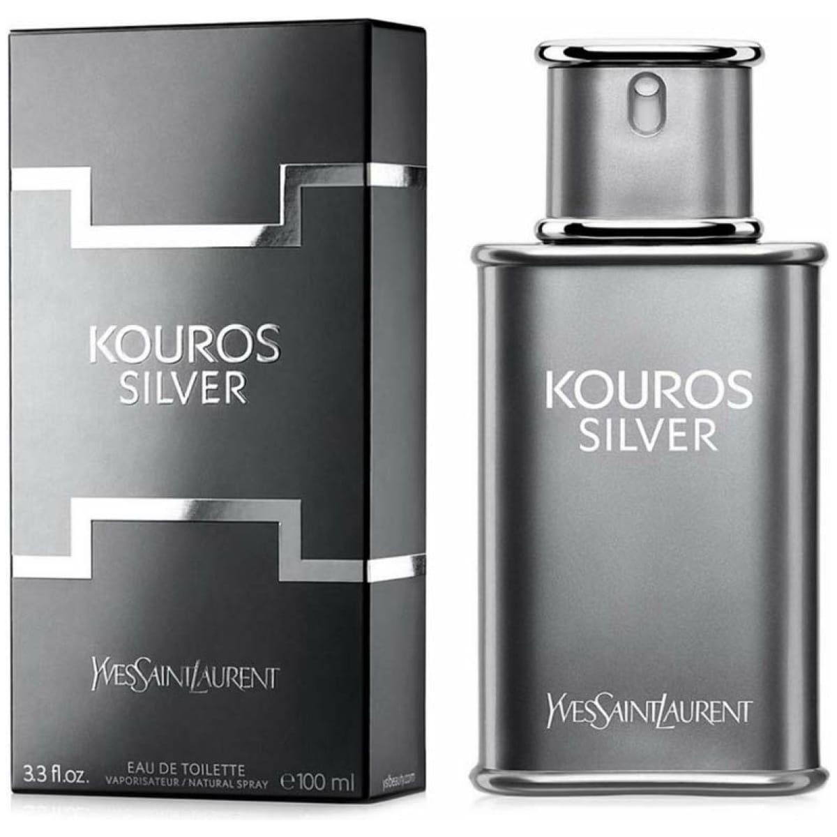 Yves Saint Laurent YSL Kouros Silver Edt For Men 100Ml