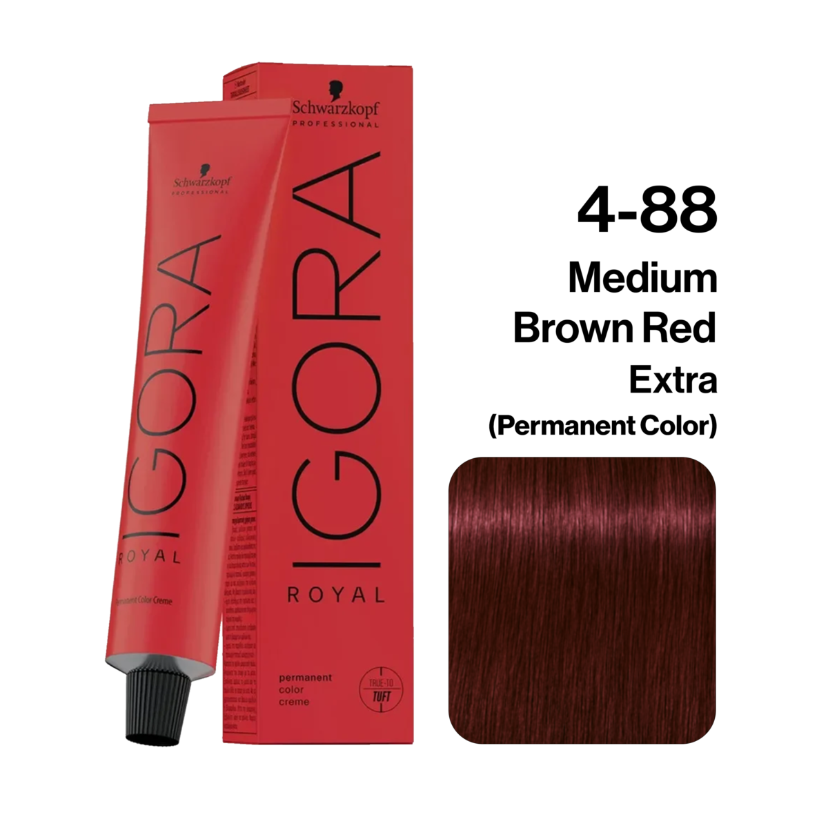 Schwarzkopf Igora Royal Hair Color, 4-88 Medium Brown Red Extra 60ml