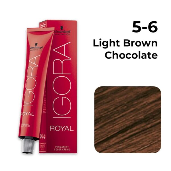 Schwarzkopf Igora Royal Hair Color, 5-6 Light Brown Chocolate 60ml
