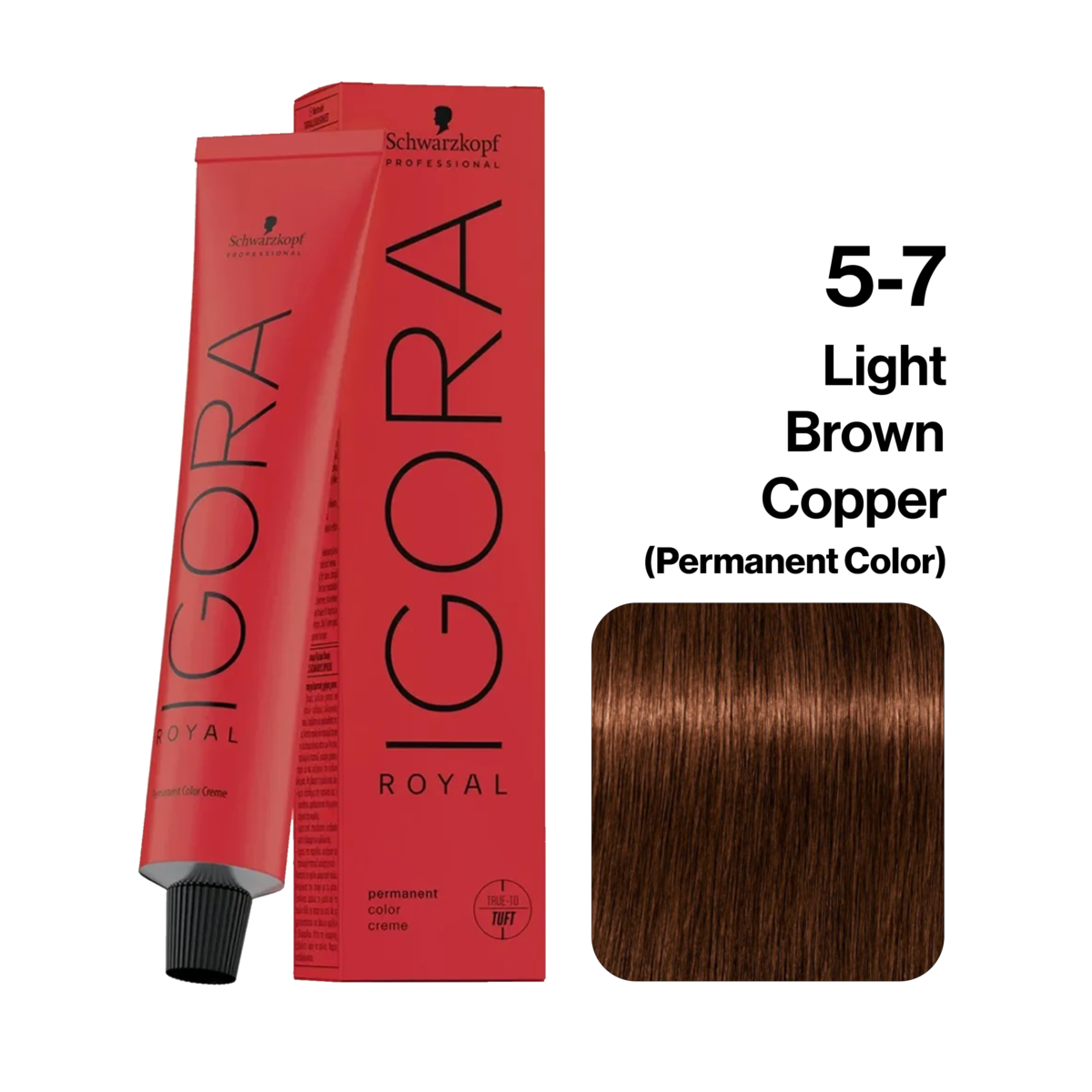 Schwarzkopf Igora Royal Hair Color, 5-7 Light Brown Copper 60ml