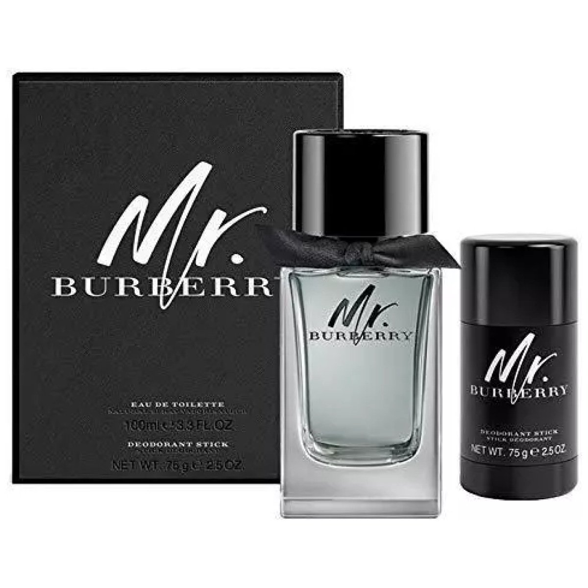Burberry Mr Burberry Gift Set For Men ( 100ml EDT + 75ml Deodorant Stick)