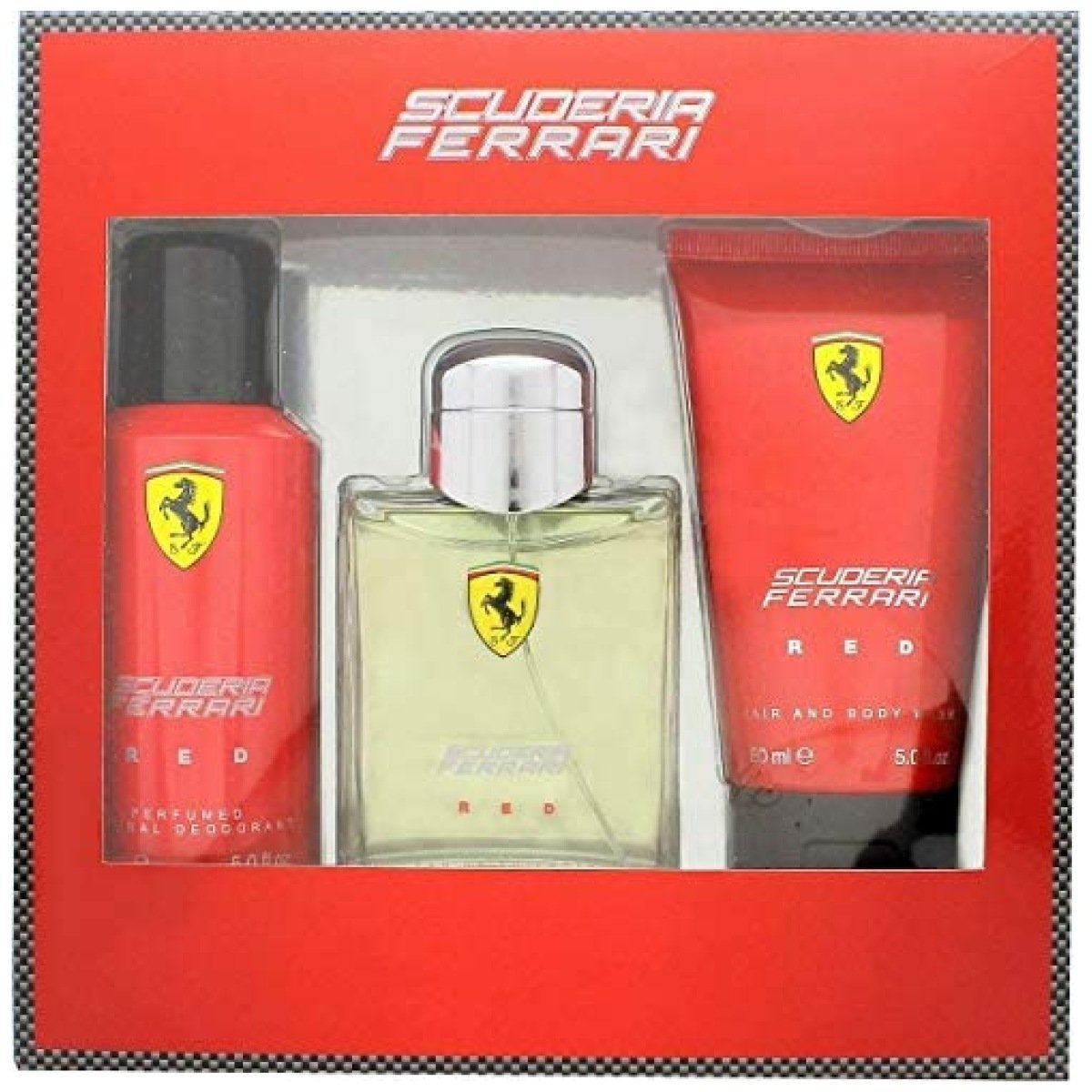Ferrari Scuderia Red 3Pcs Gift Set For Men