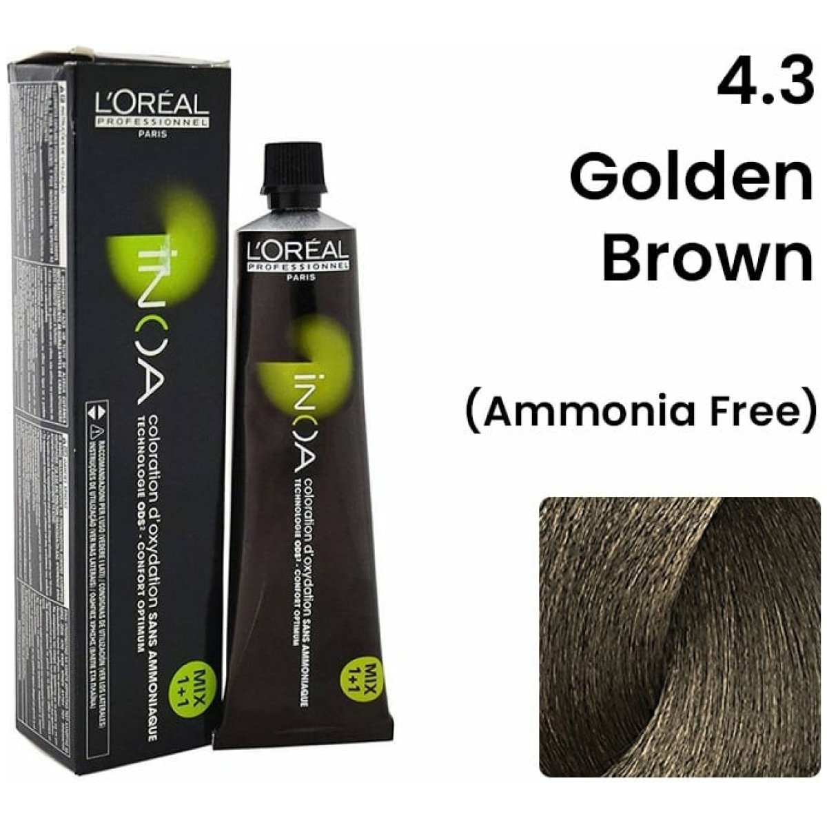 Buy LOréal Professionnel Inoa Mochas Permanent Hair Dye 58 Light Mocha  Brown 60g  India