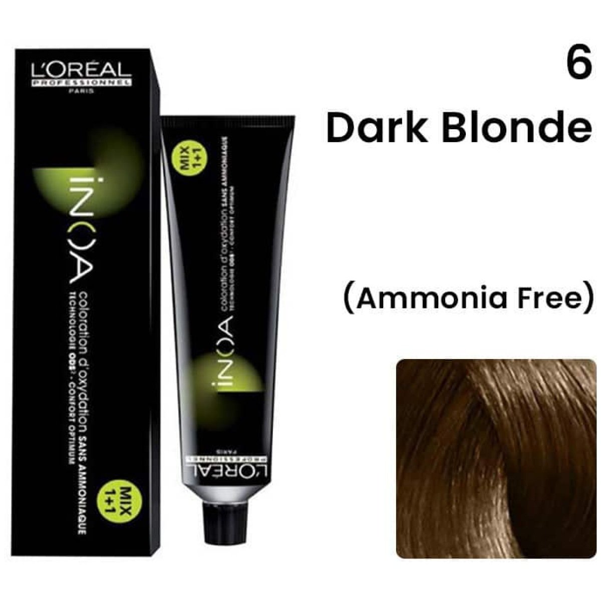 L'Oreal Inoa Ammonia Free Hair Color 60G 6 Dark Blonde