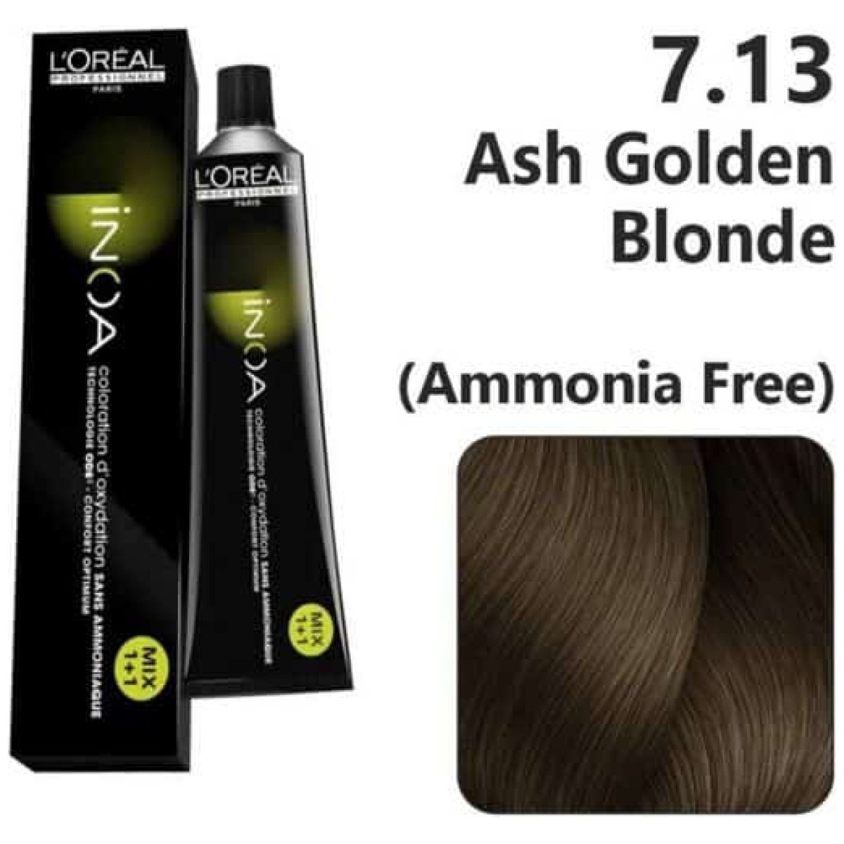 L'Oreal Inoa Ammonia Free Hair Color 60G 7.13 Ash Golden Brown
