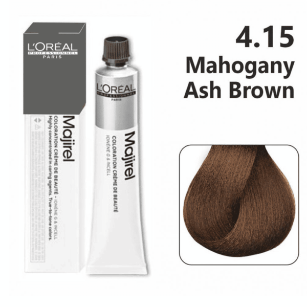 L'Oreal Professionnel Majirel Hair Color 50G 4.15 Mahogany Ash Brown