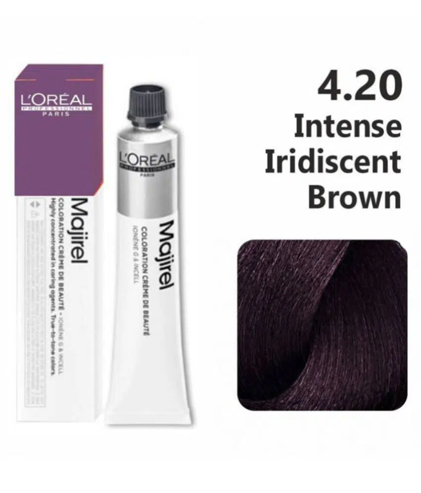 L'Oreal Professionnel Majirel Hair Color 50G 4.20 Intense Iridescent Brown