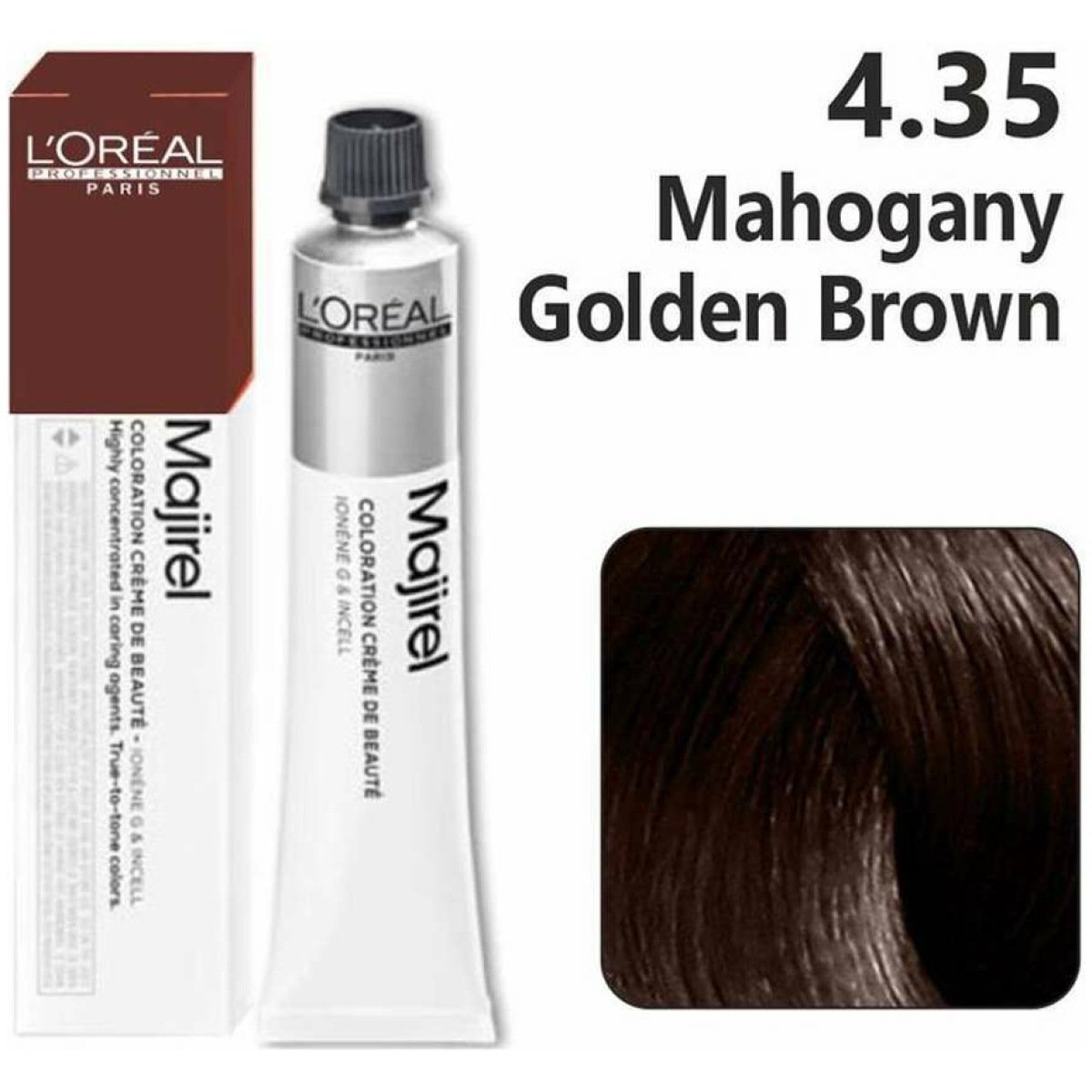 L'Oreal Professionnel Majirel Hair Color 50G 4.35 Mahogany Golden Brown