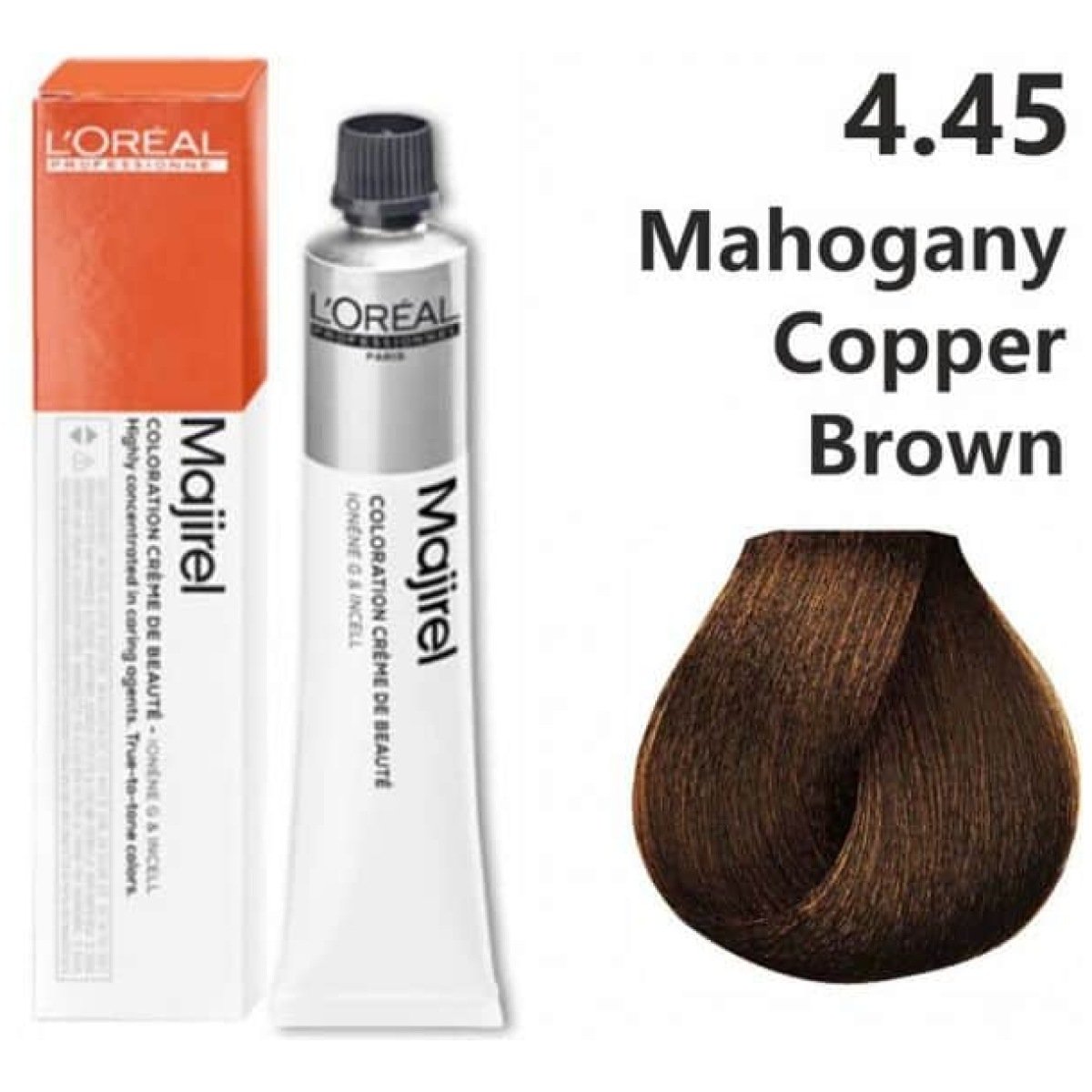 L'Oreal Professionnel Majirel Hair Color 50G 4.45 Mahogany Copper Brown