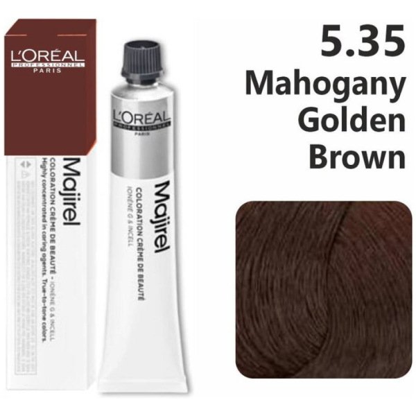 L'Oreal Professionnel Majirel Hair Color 50G 5.35 Mahogany Golden Light Brown