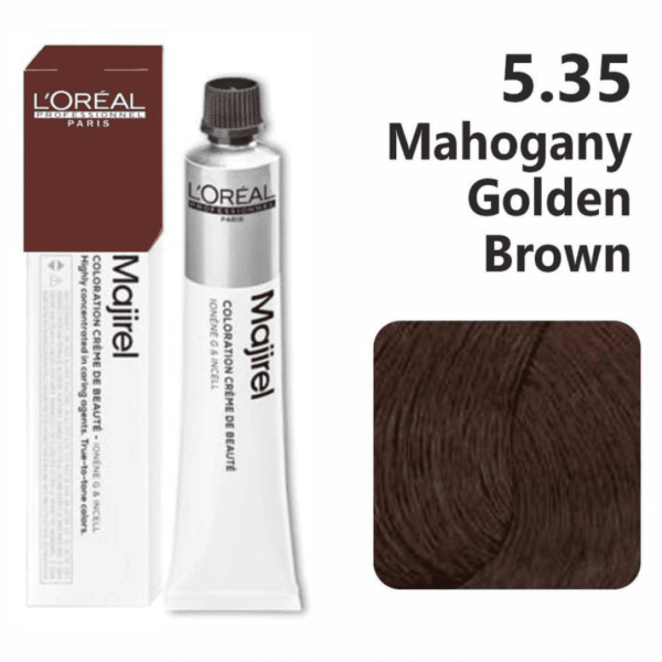 L'Oreal Professionnel Majirel Hair Color 50G 5.35 Mahogany Golden Light Brown