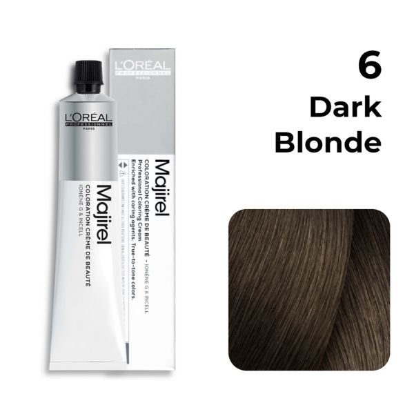 L'Oreal Professionnel Majirel Hair Color 50G 6 Dark Blonde