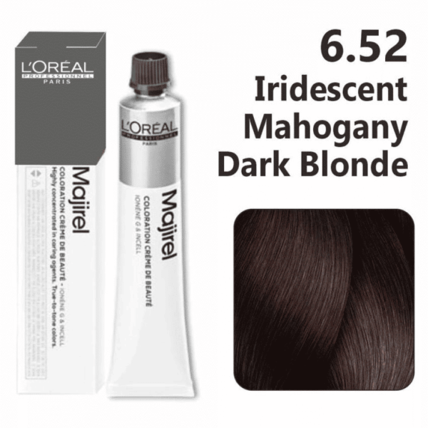 L'Oreal Professionnel Majirel Hair Color 50G 6.52 Iridescent Mahogany Dark Blonde
