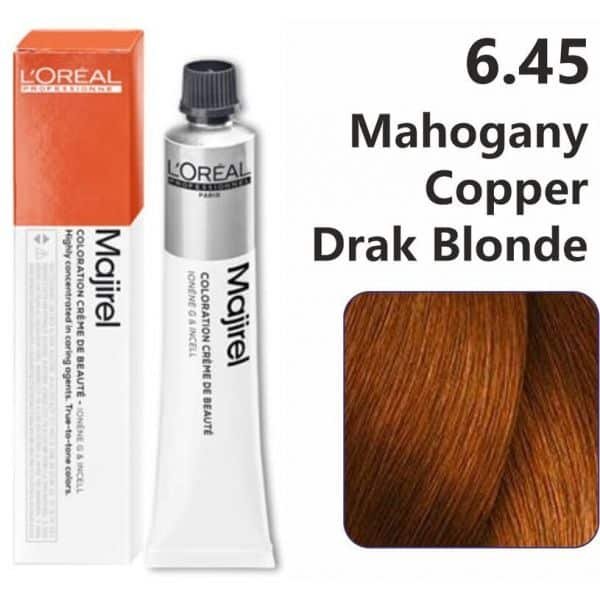 L'Oreal Professionnel Majirel Hair Color 50ml 6.45 Dark Copper Mahogany Blonde