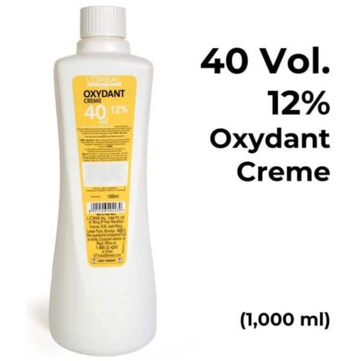 L'Oreal Professionnel Oxydant Creme 40 Vol 12% Developer 1000ml