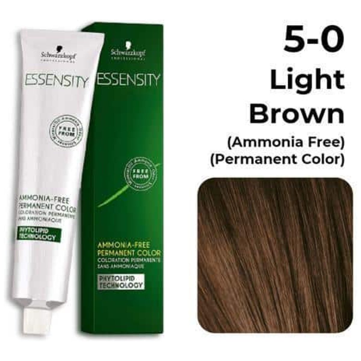 Schwarzkopf Essensity Ammonia Free Hair Color 60G 5-0 Light Brown