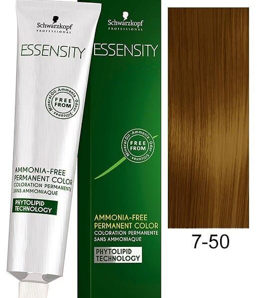 Schwarzkopf Essensity Ammonia Free Hair Color 60ml 7-50 Medium Blonde Gold Natural