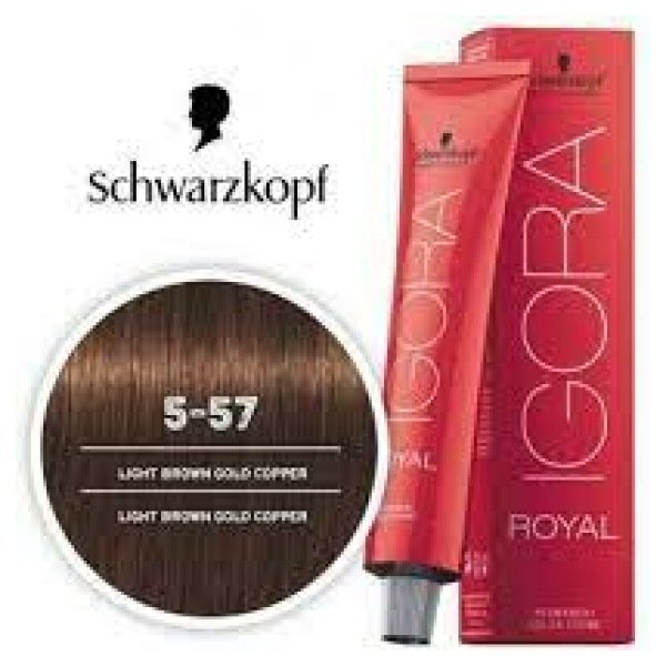 Schwarzkopf Igora Royal Hair Color 60ml 5-57 Light Brown Gold Copper