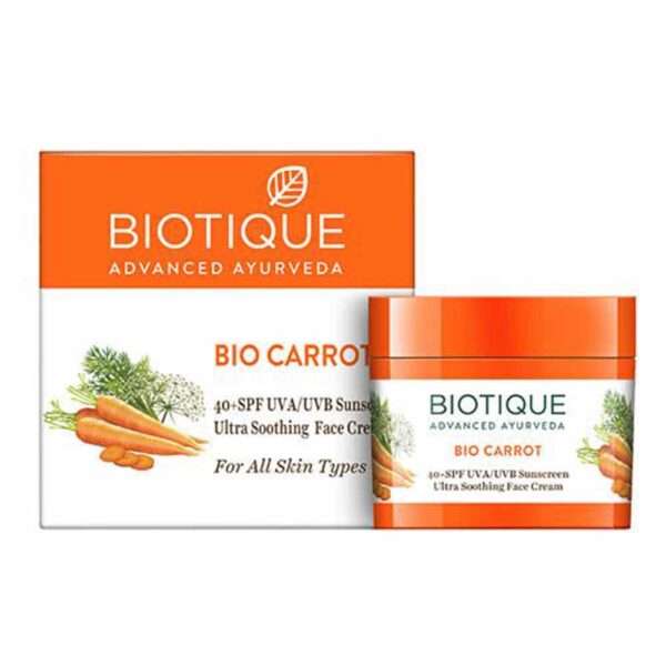 BIOTIQUE CARROT SUNSCREEN CREAM 50G