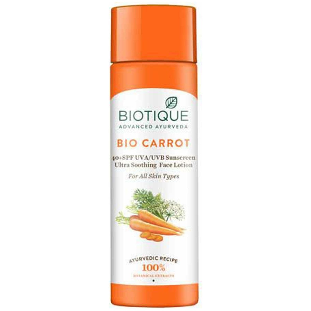 BIOTIQUE CARROT SUNSCREEN FACE LOTION 190ML