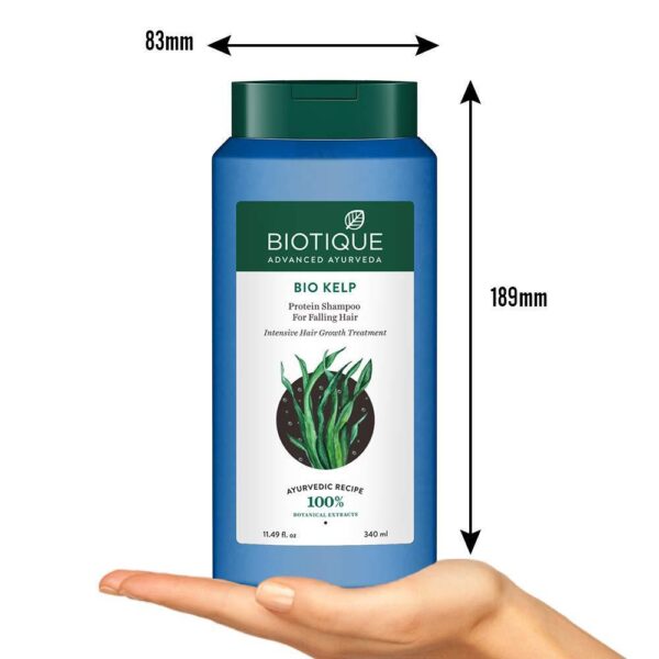 Biotique Kelp Protein Shampoo For Falling Hair 340Ml - Image 2