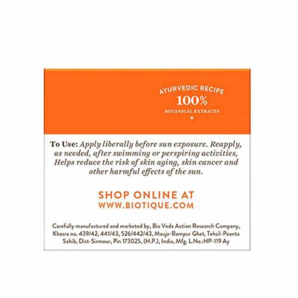 Biotique Sandalwood Sunscreen Lotion 50G - Image 2