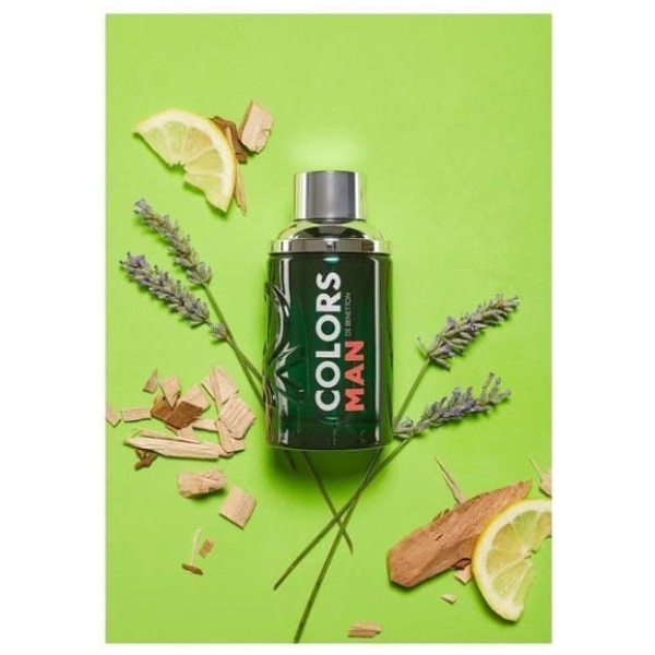 Benetton Colors Man Green Eau De Toilette Perfume For Men 100Ml - Image 3