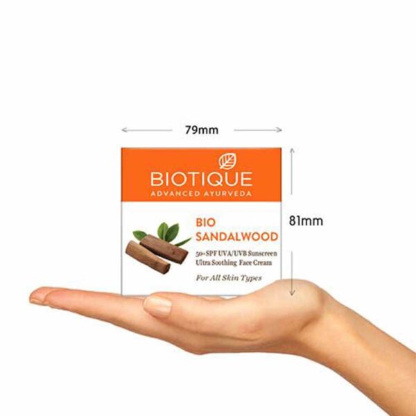 Biotique Sandalwood Sunscreen Lotion 50G - Image 4