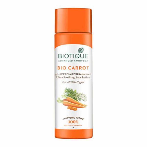Biotique Carrot Sunscreen Face Lotion 120Ml - Image 3