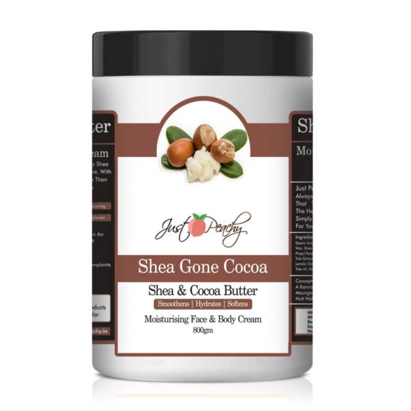 Just Peachy Shea Gone Cocoa Face And Body Cream Enriched With Tea Tree And Sunflower Oil 800Gm - Image 3