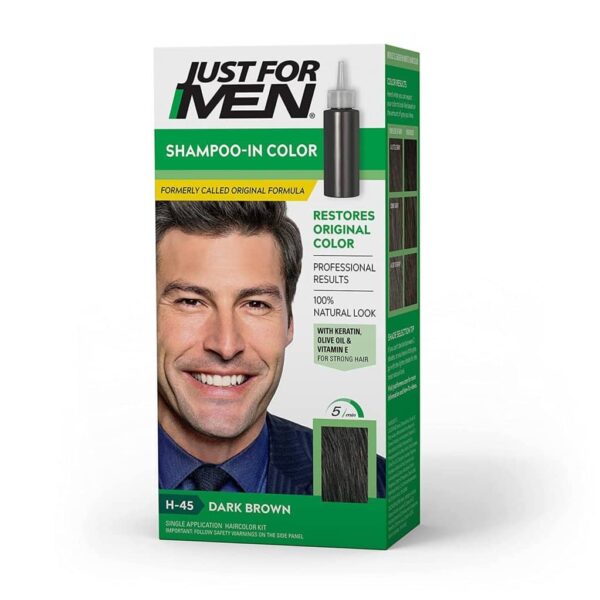 Just for Men Shampoo In Hair Color Dark Brown H-45