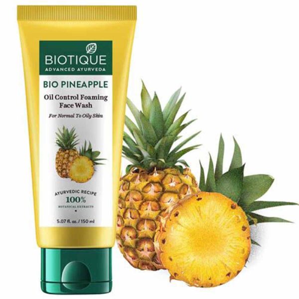 Biotique Pineapple Oil Balancing Face Wash 150Ml - Image 3