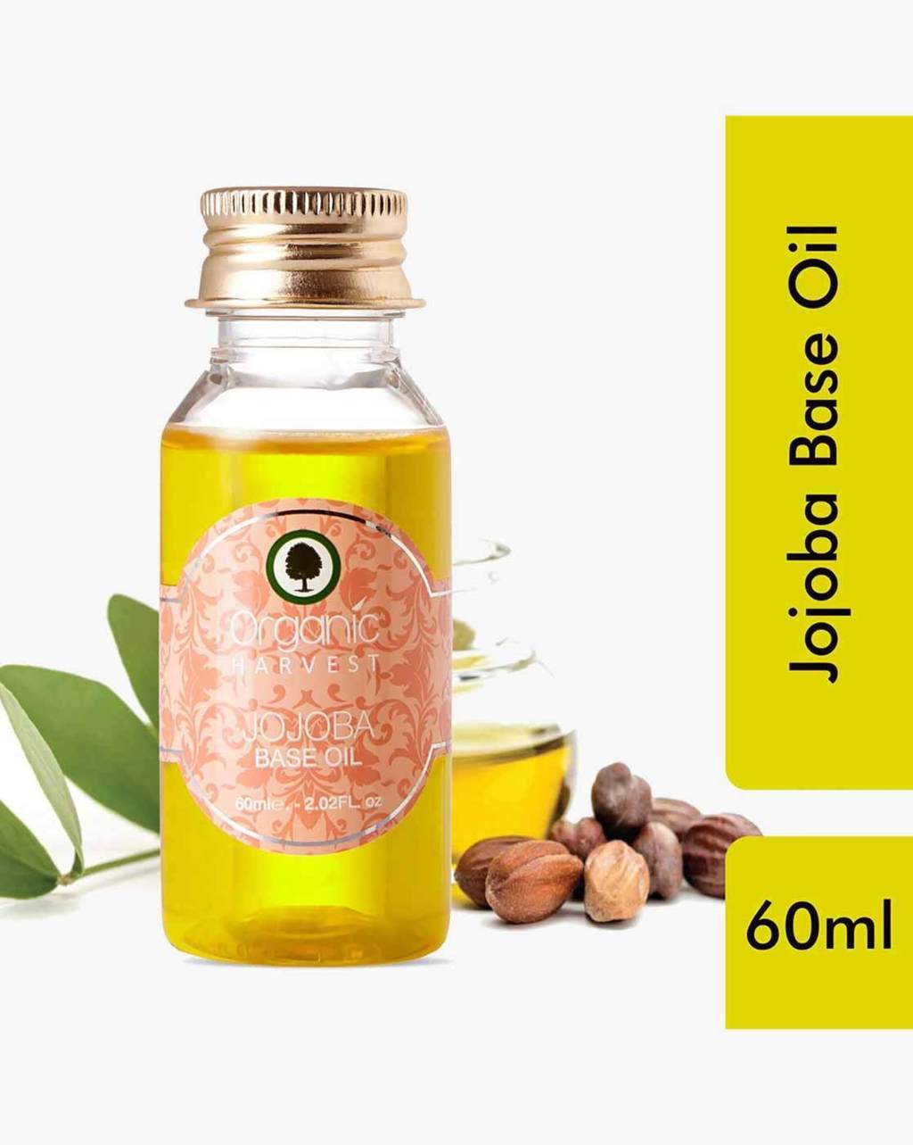 Organic Harvest Jojoba Base Oil 60Ml Organic Harvest Jojoba Base Oil 60Ml