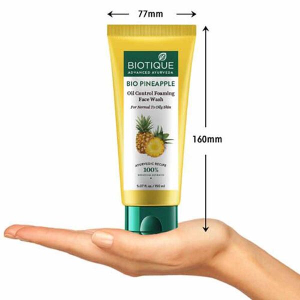 Biotique Pineapple Oil Balancing Face Wash 150Ml - Image 4