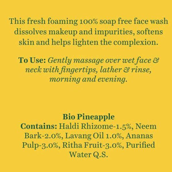 Biotique Pineapple Oil Balancing Face Wash 150Ml - Image 5