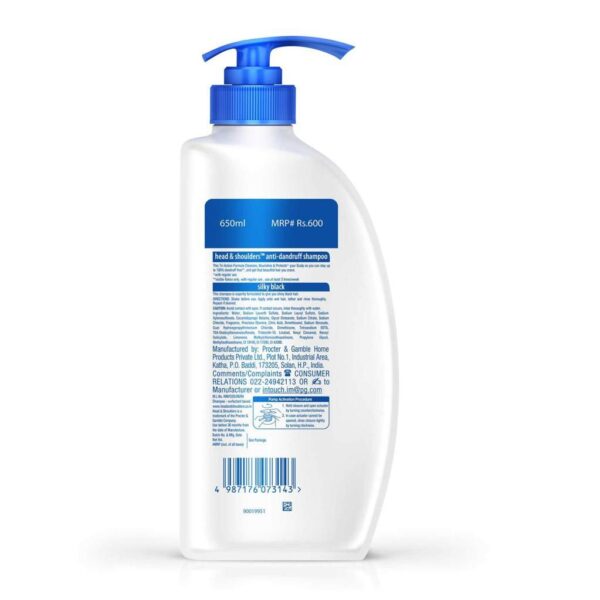 Headandshoulder Silky Black Shampoo 650Ml - Image 2