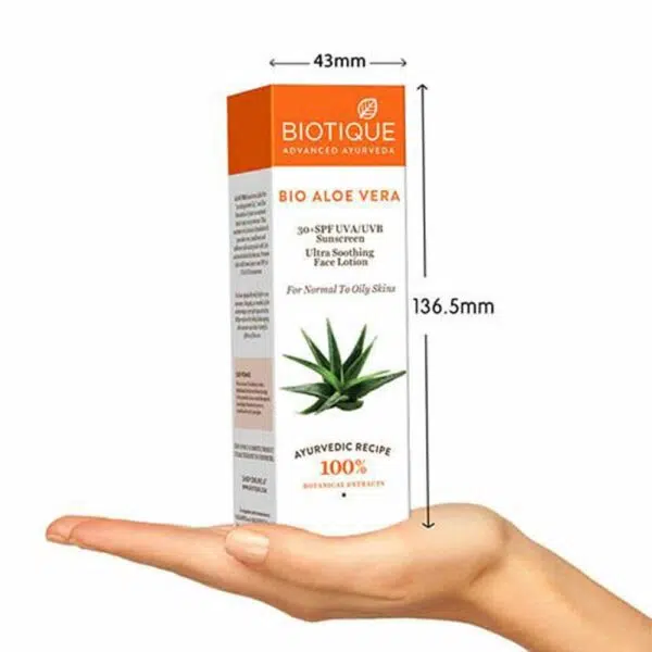 Biotique Aloevera Sunscreen Lotion 120G - Image 4