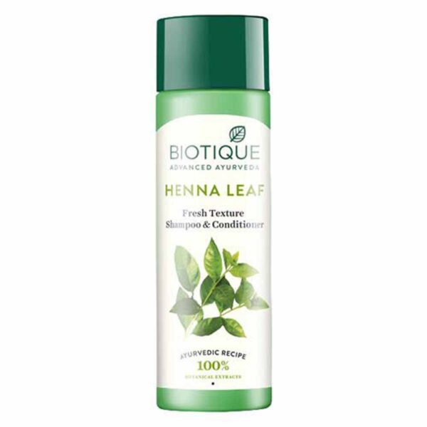 Biotique Henna Leaf Fresh Texture Shampoo And Conditioner 190Ml