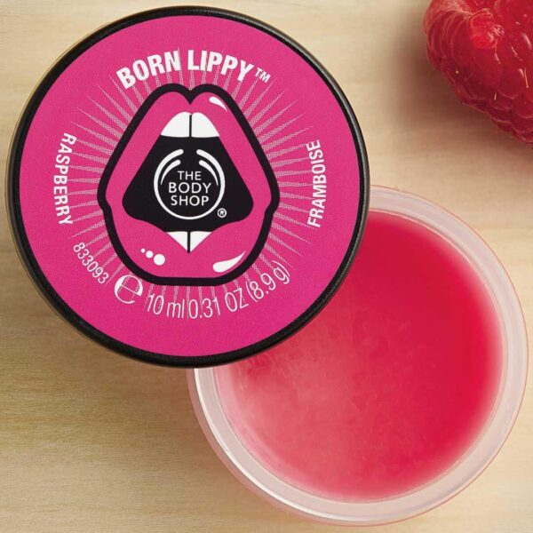 The Body Shop Born Lippy Raspberry Lip Balm 10Ml - Image 2