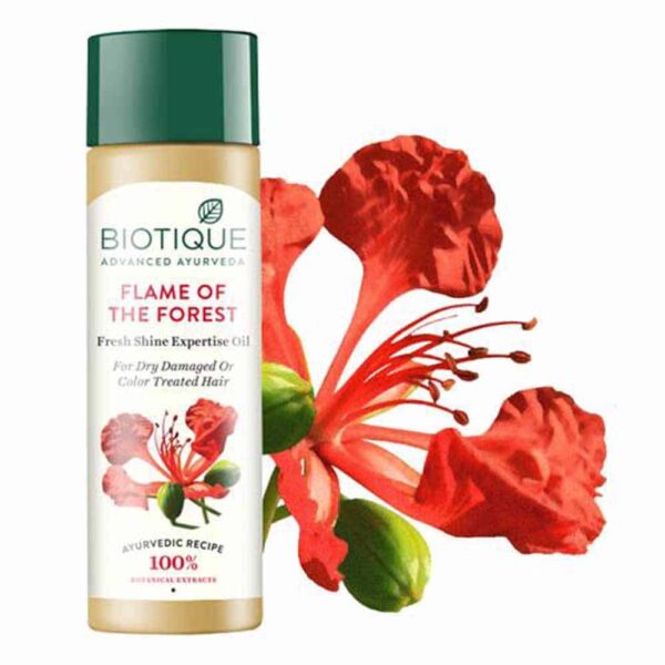 Biotique Flame Of The Forest Hair Oil 120Ml - Image 2
