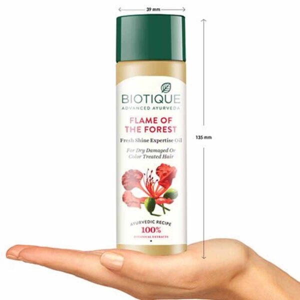 Biotique Flame Of The Forest Hair Oil 120Ml - Image 3