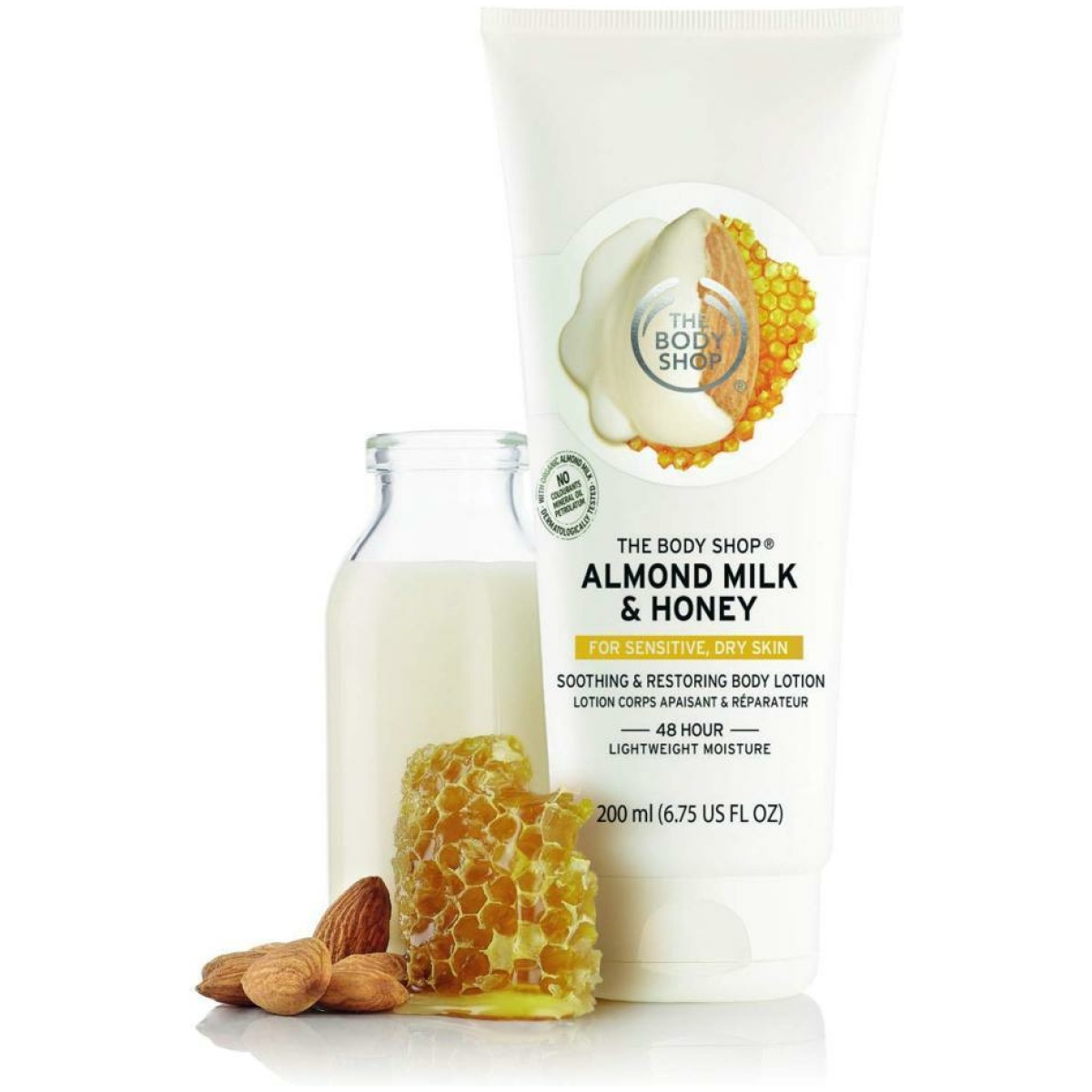 The Body Shop Almond Milk And Honey Soothing And Restoring Body Lotion 200Ml - Image 2