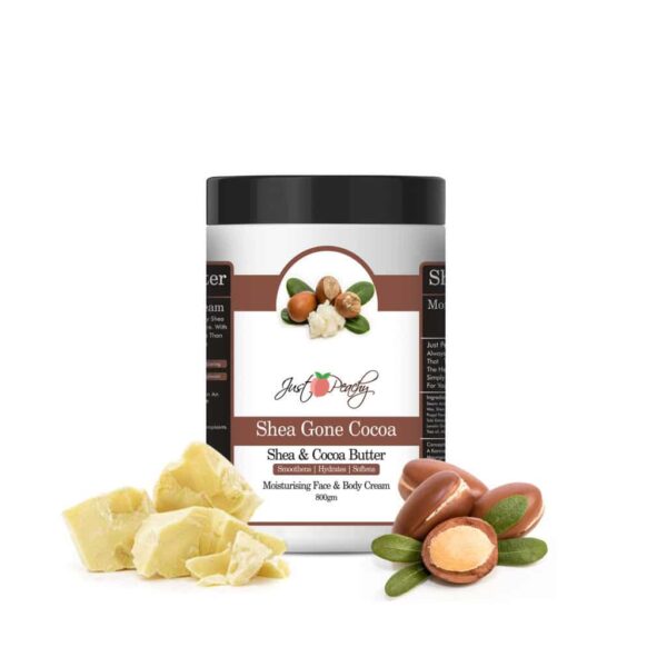 Just Peachy Shea Gone Cocoa Face And Body Cream Enriched With Tea Tree And Sunflower Oil 800Gm