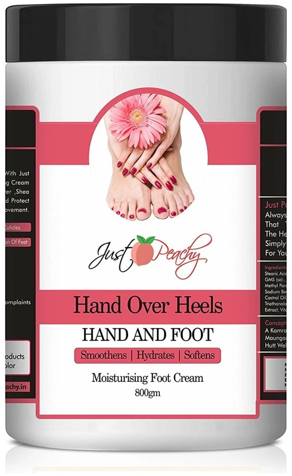 Just Peachy Hand Over Heels Hand And Feet Cream With Proprietary Blend Of 6 Natural Ingredients 800Gm Just Peachy Hand Over Heels Hand And Feet Cream With Proprietary Blend Of 6 Natural Ingredients 800Gm