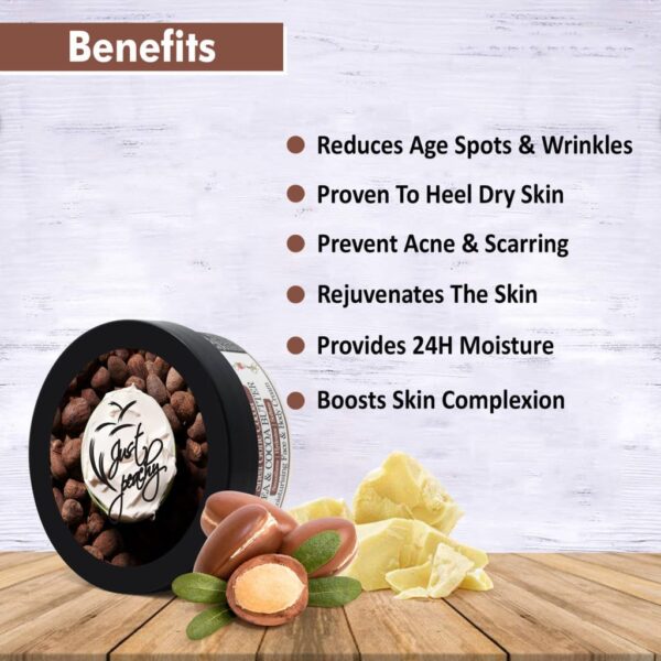 Just Peachy Shea Gone Cocoa Shea Face And Body Cream Enriched With Tea Tree And Sunflower Oil 200Gm