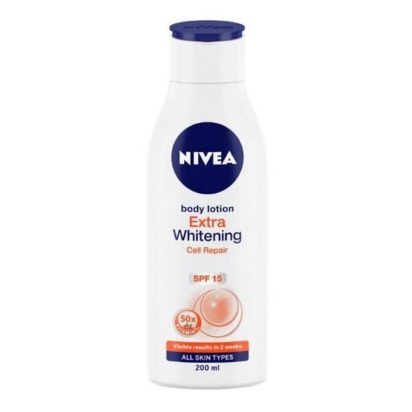 Nivea Extra Whitening Cell Repair Spf 15 Body Lotion For All Skin Types 200Ml