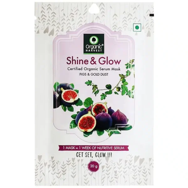 Organic Harvest Shine And Glow Sheet Mask 20 G