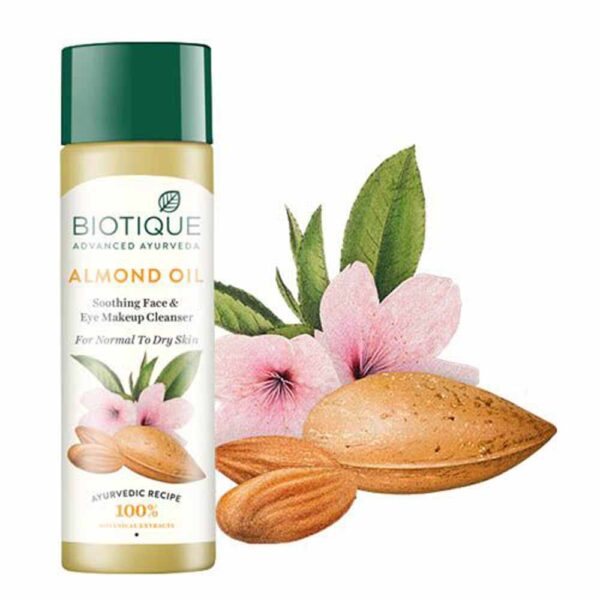Biotique Almond Oil Makeup Cleanser 120Ml - Image 2