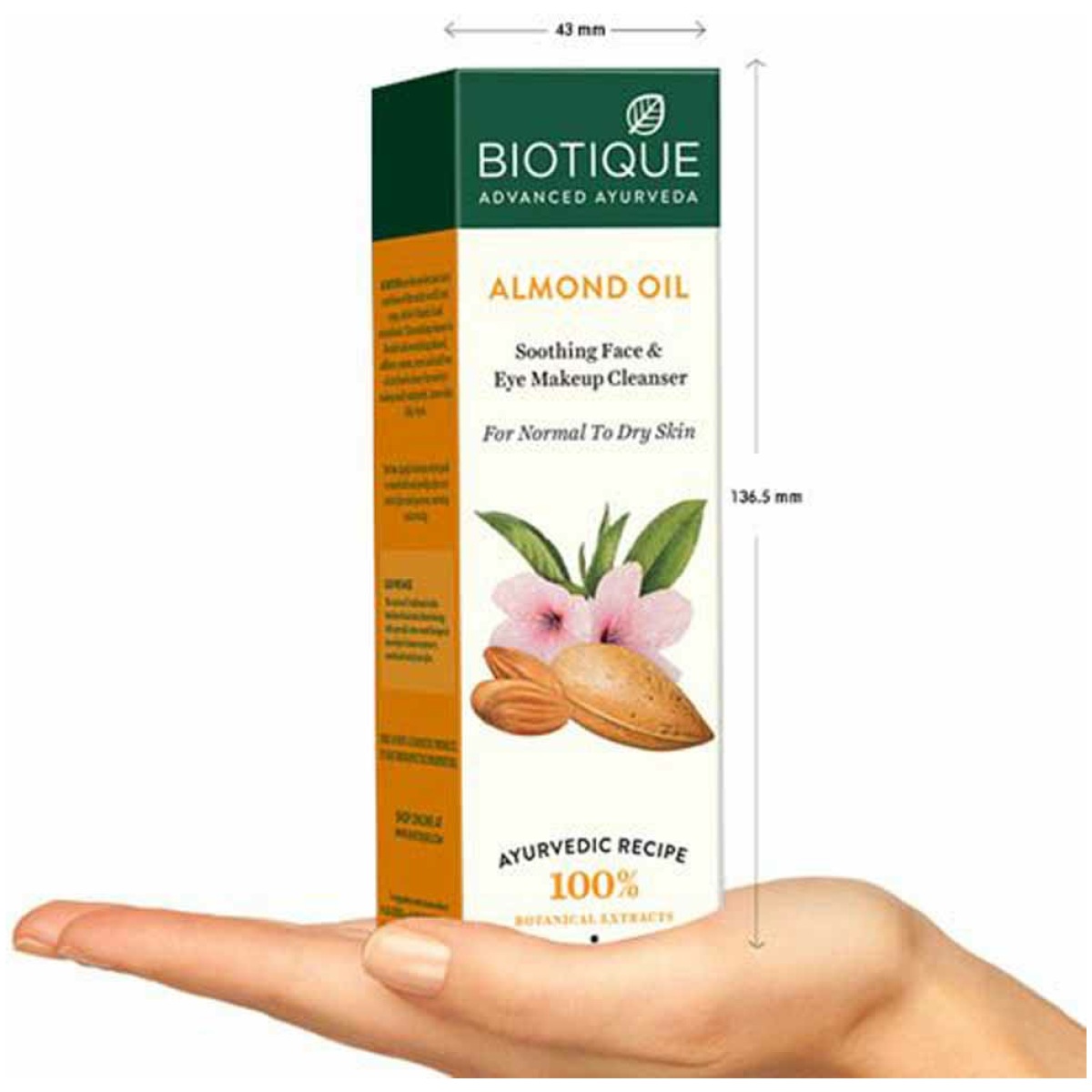 Biotique Almond Oil Makeup Cleanser 120Ml - Image 3