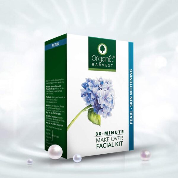 Organic Harvest 30 Minute Make Over Skin Whitening Pearl Facial Kit - Image 3
